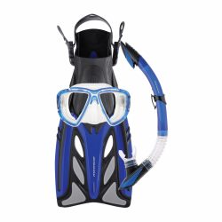Adult Silicone Mask, Snorkel & Fin Set