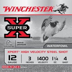 Winchester 12G SuperX 3″ 36g #4 WEX123H4
