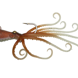 Savage 3D Octopus 120g  Brown Glow
