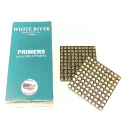 TRAY Large Rifle Primers 100 White River Energetics