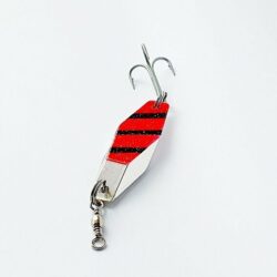 Hex Ticer Silver Red Whopper Stopper Lure