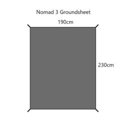 Orson Tent Groundsheet Nomad 3 Person