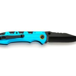 Whitby Lock Knife Blue Aluminium Handle