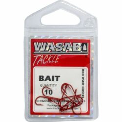 Wasabi Bait Hooks Pkt 10 Red