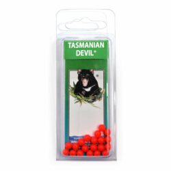 Tassie Devil Red Beads 20x5mm