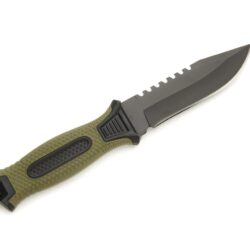 Whitby Green/Black Knife with Sheath
